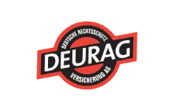 Offizielles Logo der Deurag Rechtsschutzversicherung mit transparentem Hintergrund